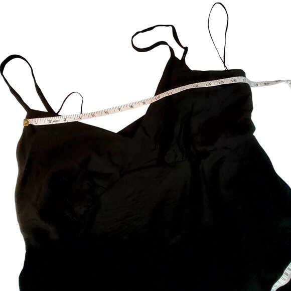 A New Day Black Sleeveless Maxi Dress XXL Rayon/Nylon Lightweight Flowy Design - Picture 8 of 12